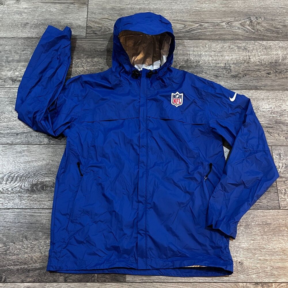 Vintage Nike Jacket Blue NFL Storm Fit 5 On Field Apparel Rain Mens Size Medium